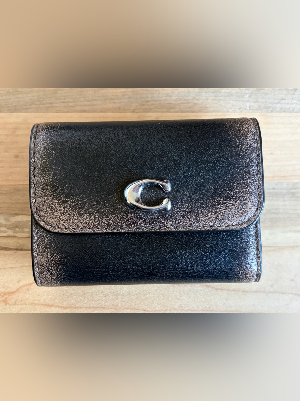 Coach Small Essential Card Holder Loved Leather Wallet